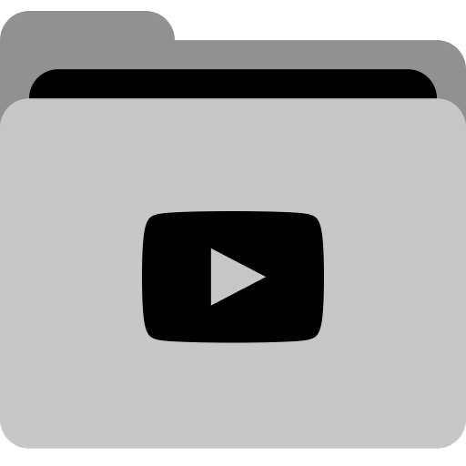 Youtube, Collection, App, Storage, Social, Video, Folder Icon