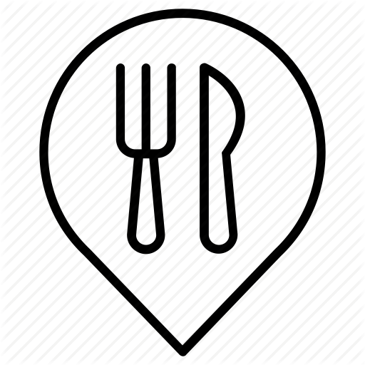 Cutlery, Food, Map, Marker, Pin, Restaurant, Yummy Icon
