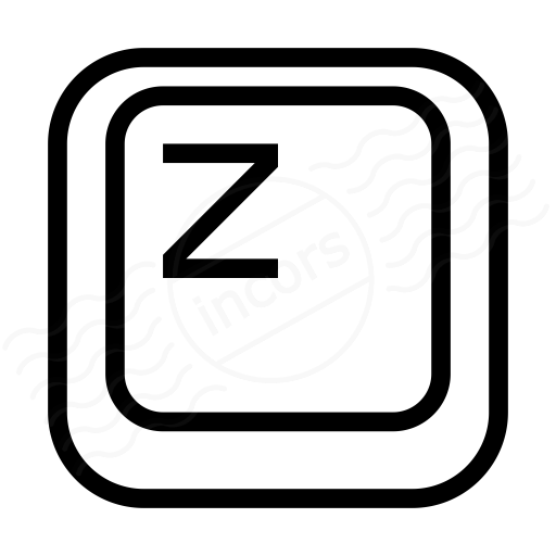Iconexperience I Collection Keyboard Key Z Icon