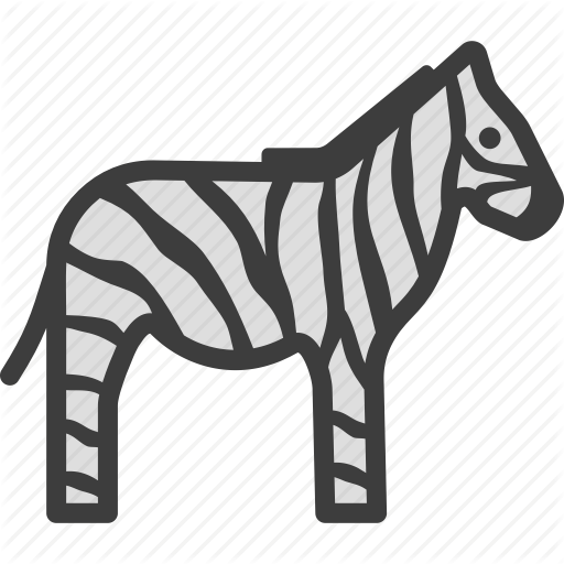 African, Horse, Striped, Zebra Icon