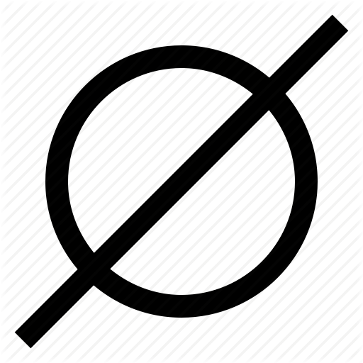 Blank, Clear, Empty, Nothing, Null, Zero Icon