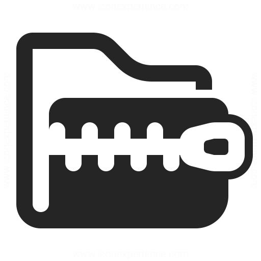 Folder Zip Icon Iconexperience