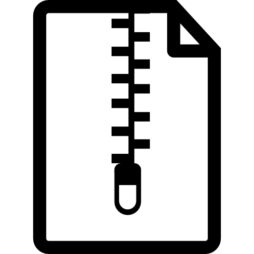 Zip Document Variant Icons Free Download