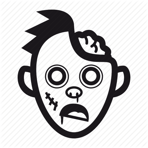 Brain, Halloween, Monster, Undead, Zombie Icon