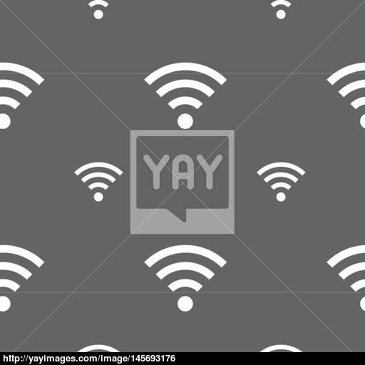 Wifi Sign Wi Fi Symbol Wireless Network Icon Zone Seamless