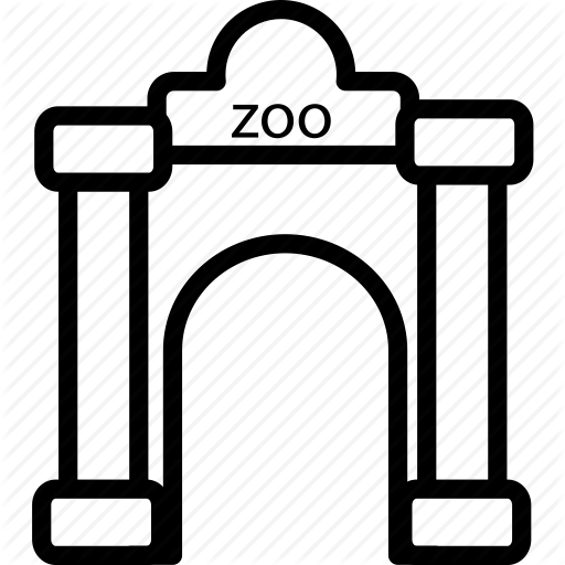 Animal, Building, Gate, Holiday, Landmark, Zoo Icon
