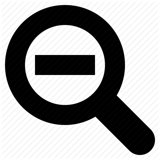 Magnifying Glass, Shrink, Web, Zoom, Zoom Out Icon