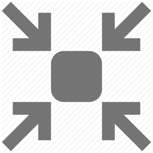 Arrows, Shrink, Zoom Out Icon