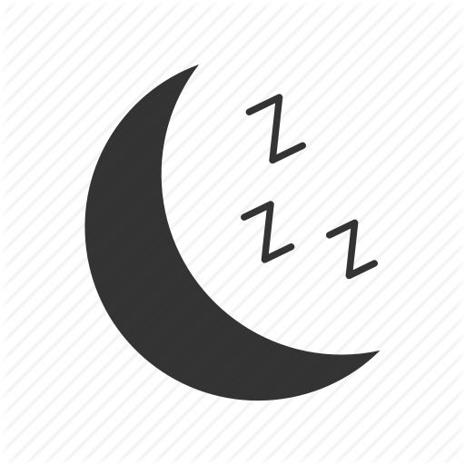 Bedtime, Crescent, Moon, Night, Nighttime, Sleep, Zzz Icon