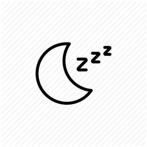 Bedtime, Moon, Night, Sleep, Zzz Icon