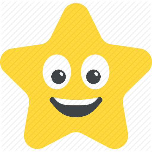 Emoticon, Joyful, Laughing Star, Smiling, Star Emoji Icon