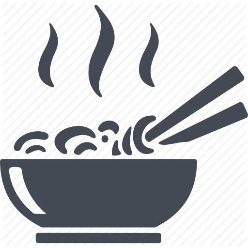 China, Cutlery, Noodles, Soup Icon