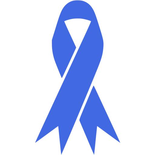 Royal Blue Ribbon Icon