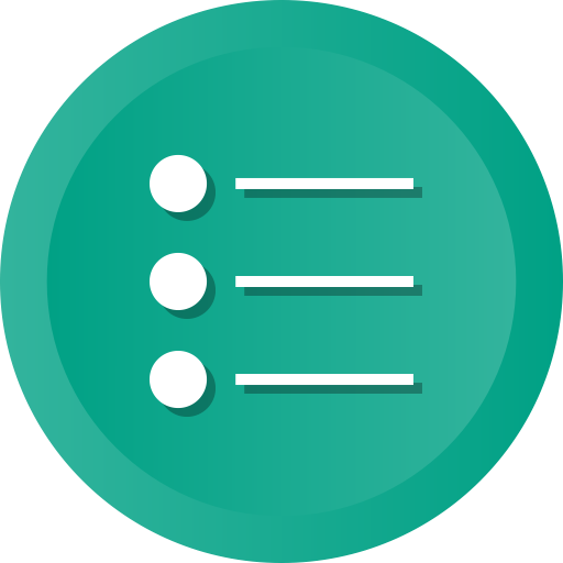 Lines, Interface, List, Bullets, Three, Dots, Items, Button Icon