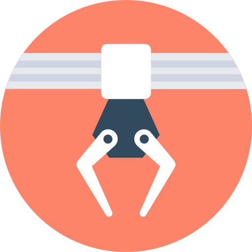 Mechanical Arm Icon Manufacturing And Production Vectors