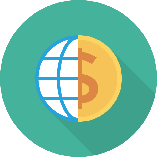 Worldwide Icon Banking And Finance Dinosoftlabs