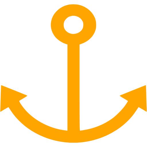 Orange Anchor Icon