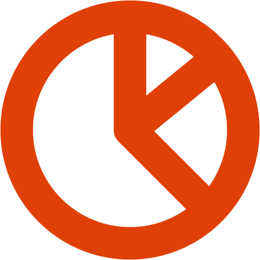 Soylent Red Pie Chart Icon