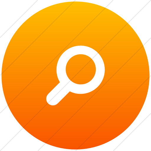 Flat Circle White On Orange Gradient Foundation