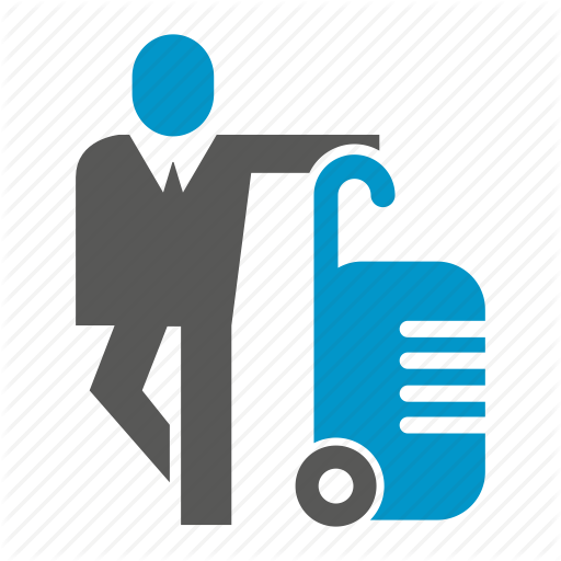 Business People, Travel Bag Icon