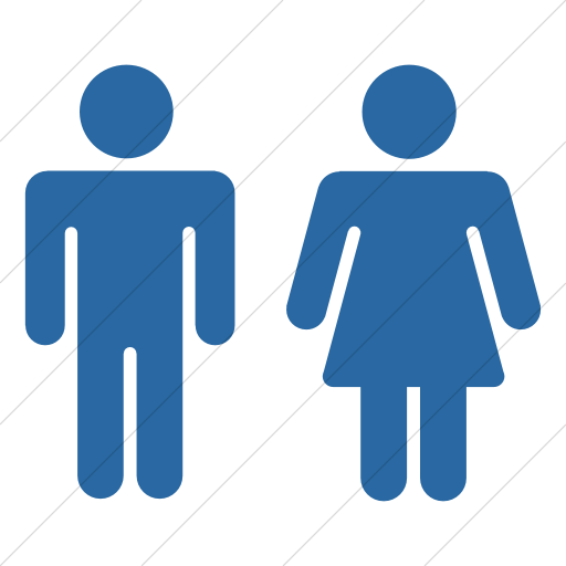 Simple Blue Foundation Male Female Icon