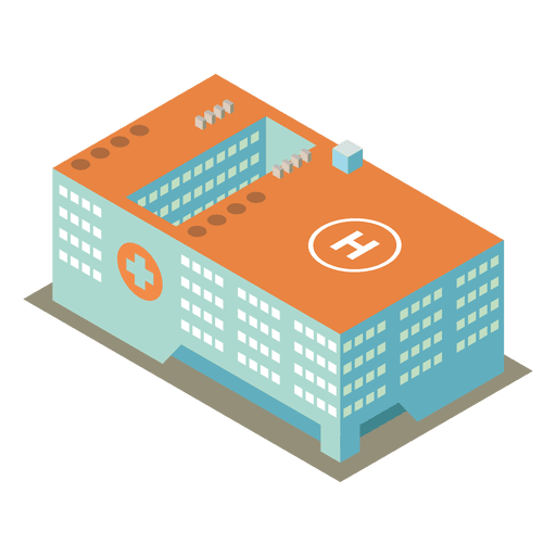 Isometric Hospital Building
