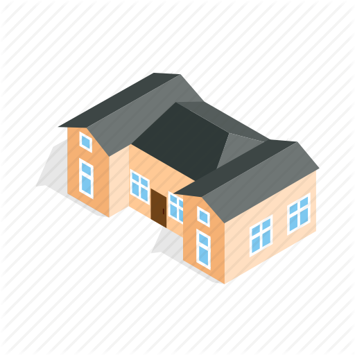 Estate, Home, House, Isometric, Outbuildings, Residential, Two Icon
