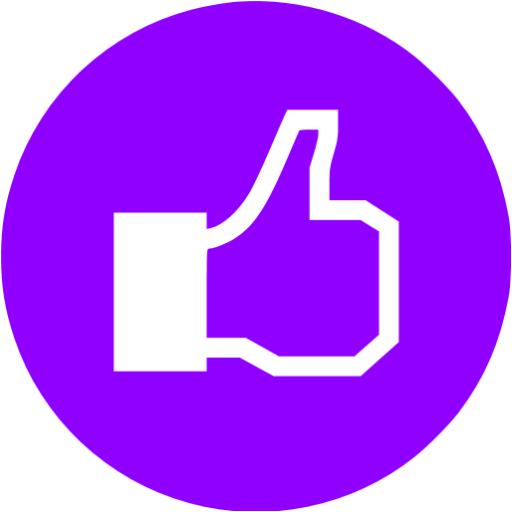 Violet Facebook Like Icon