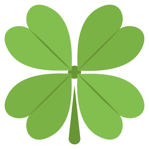 Four Leaf Clover Emoji For Facebook, Email Sms Id