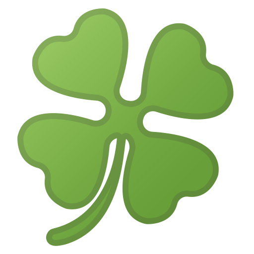 Four Leaf Clover Icon Noto Emoji Animals Nature Iconset Google