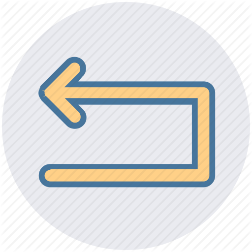 Arrow, Box, Left, Line, Material, Rotate Icon