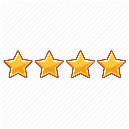 Four, Four Star Hotel, Hotel, Mark, Rank, Star, Stars Icon