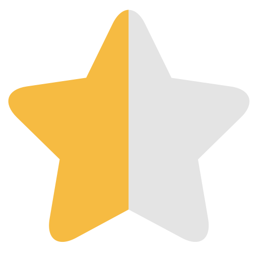 Half Star, Half, Half Light Icon Png And Vector For Free Download