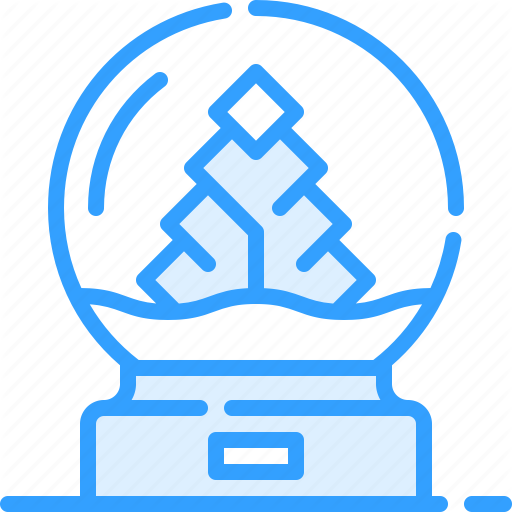 Christmas, Glass, Globe, Snow, Sphere, Tree, Winter Icon