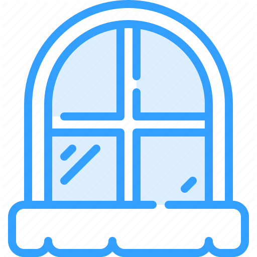 Cold, Outside, Snow, Window, Winter Icon