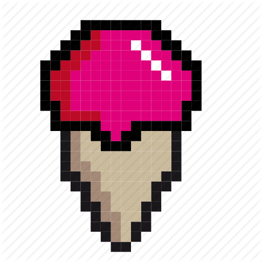 Desert, Food, Ice, Ice Cream, Pixel Art, Pixels, Yummy Icon