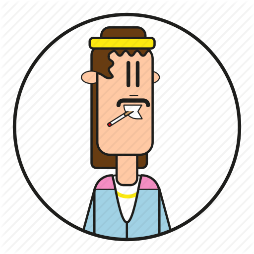 Beard, Cartoon, Character, Cigaret, Cigarette, Ciggy, Dude