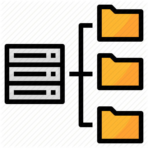 Base, Data, File, Folder, Management, Server Icon