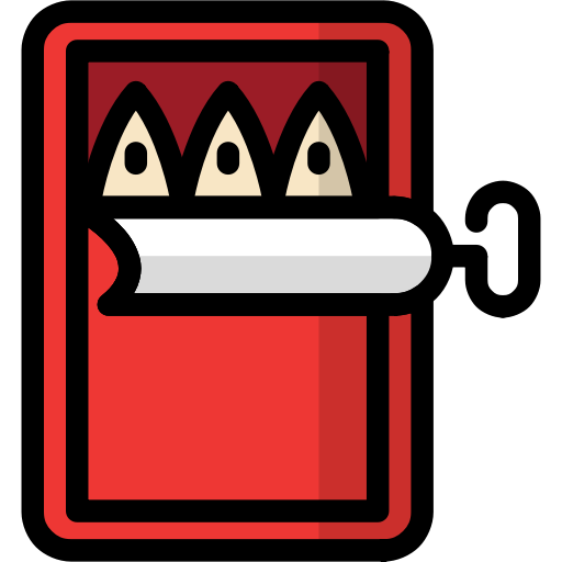 Camping, Canned, Cooking, Fish, Food, Meal Icon