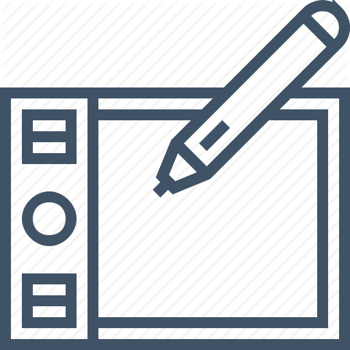 Digital, Drawing, Mouse, Pad, Pen Icon