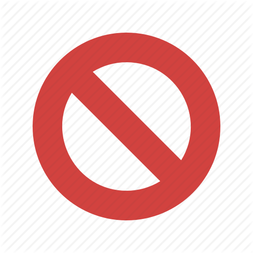 Abort, Block, Cancel, Sign, Stop Icon