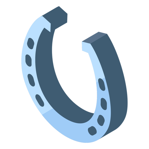 Eight Holes Silver Horseshoe Icon