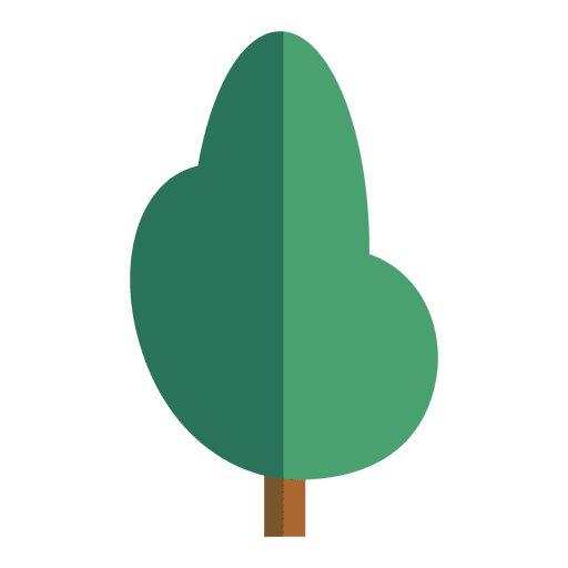Abstract Oval Tree Icon