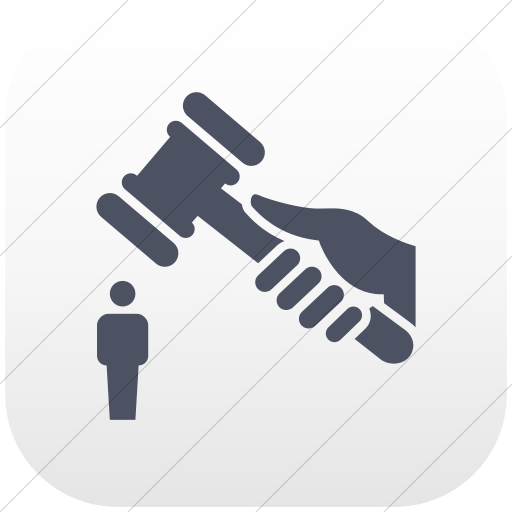 Flat Rounded Square Blue Gray On White Gradient