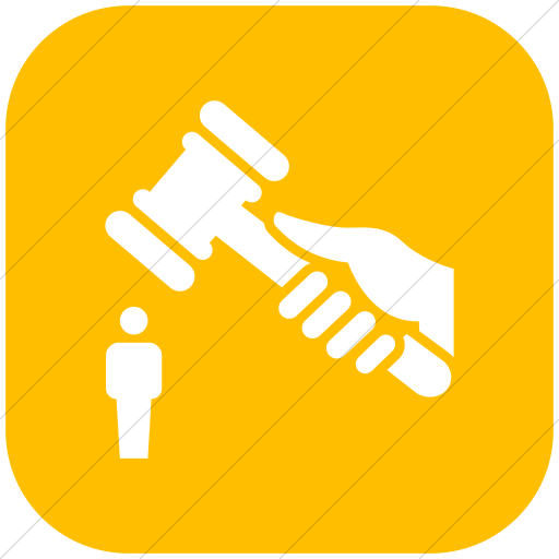 Flat Rounded Square White On Yellow Iconathon Abuse