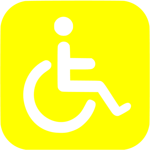 Yellow Accessibility Icon