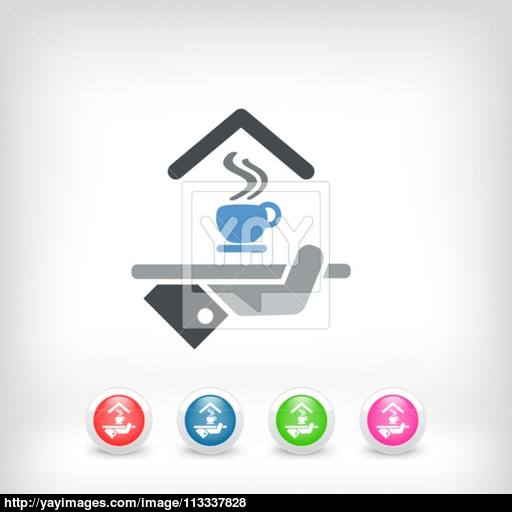 Hotel Icon Breakfast Icon Vector