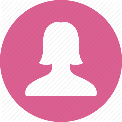Account, Avatar, Circle, Female, Pink, Profile, User Icon