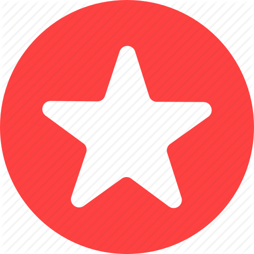 Achievement, Bookmark, Circle, Favorite, Ranking, Red Icon