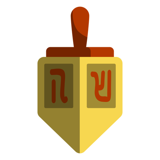 Yellow Dreidel Icon